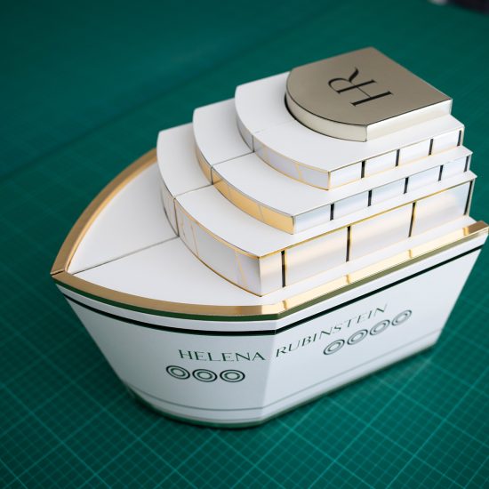 Helena Rubinstein studio design Maud Vantours communication art paper packaging Paris