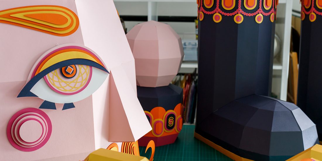 SO/ Paris studio design Maud Vantours scenography paper artist Paris