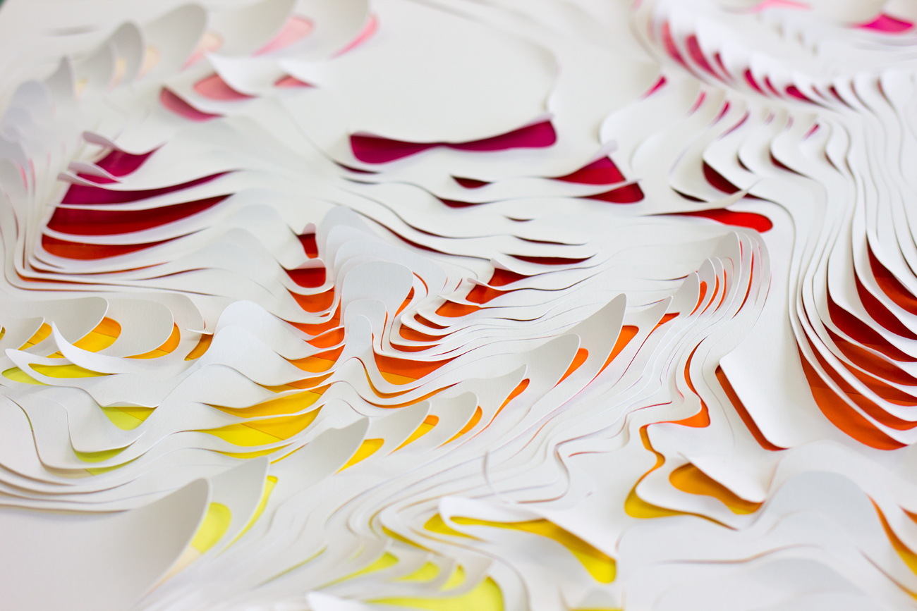 Diptyque studio Maud Vantours scenography paper art paper sculpture Paris