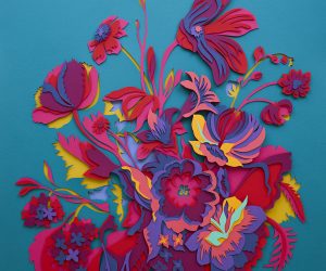 studio Maud Vantours paper art paper sculpture paper Flower Paris