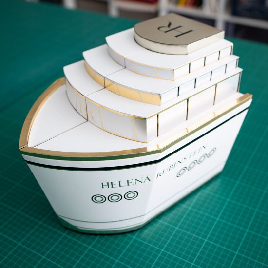 Helena Rubinstein studio design Maud Vantours communication art papier packaging Paris