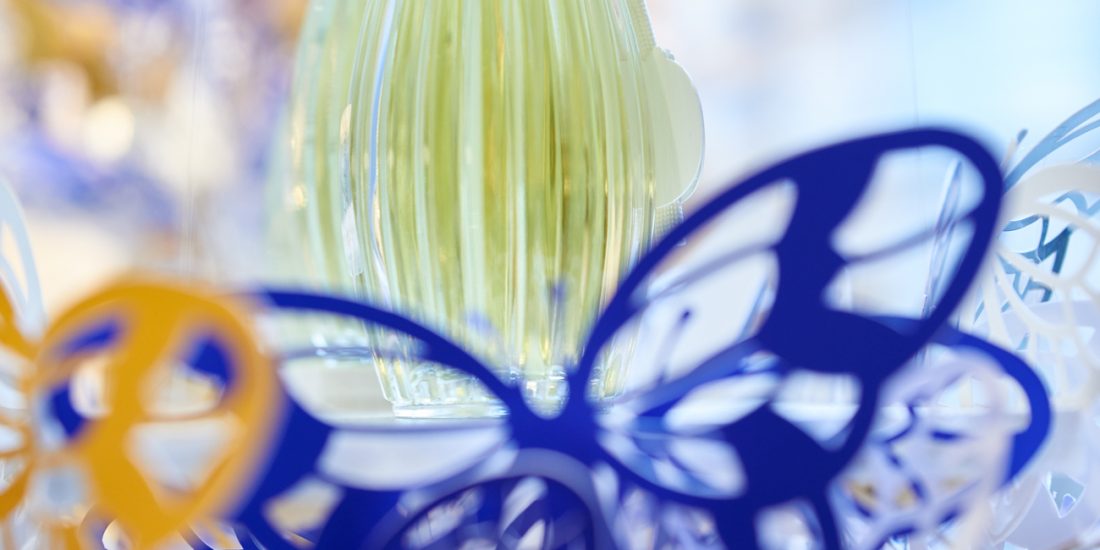 Goutal studio design Maud Vantours scenography paper design Paris