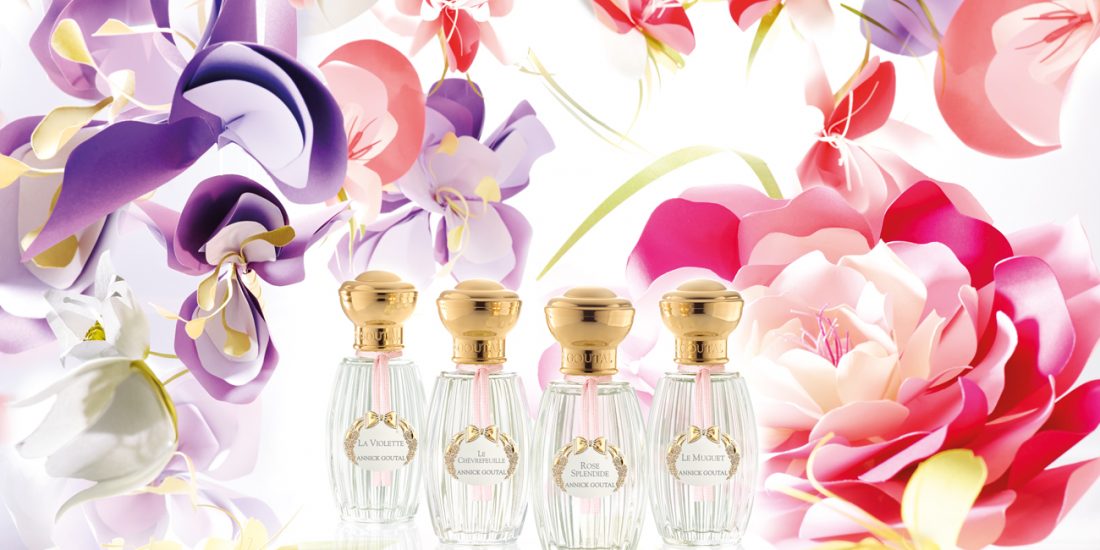 Goutal studio Maud Vantours set design paper flower Paris