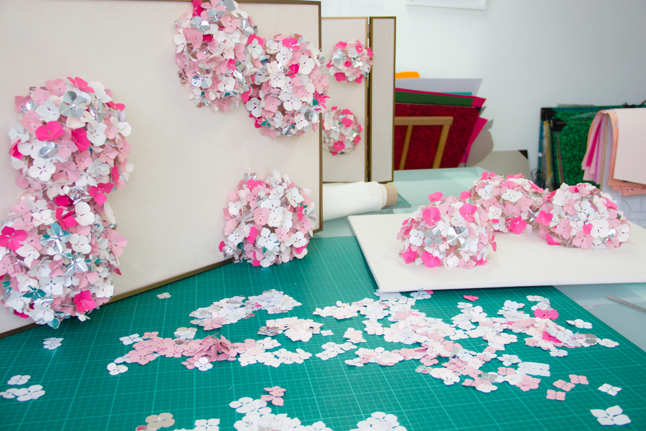Chaumet studio design Maud Vantours paper art paper flower Paris