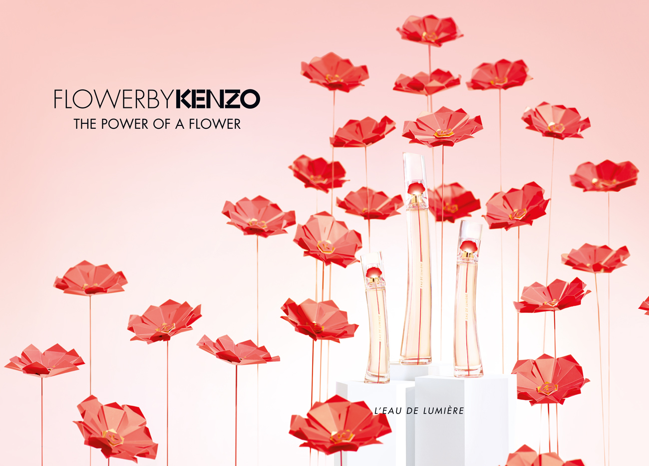 Kenzo studio design Maud Vantours set design paper flowers Paris