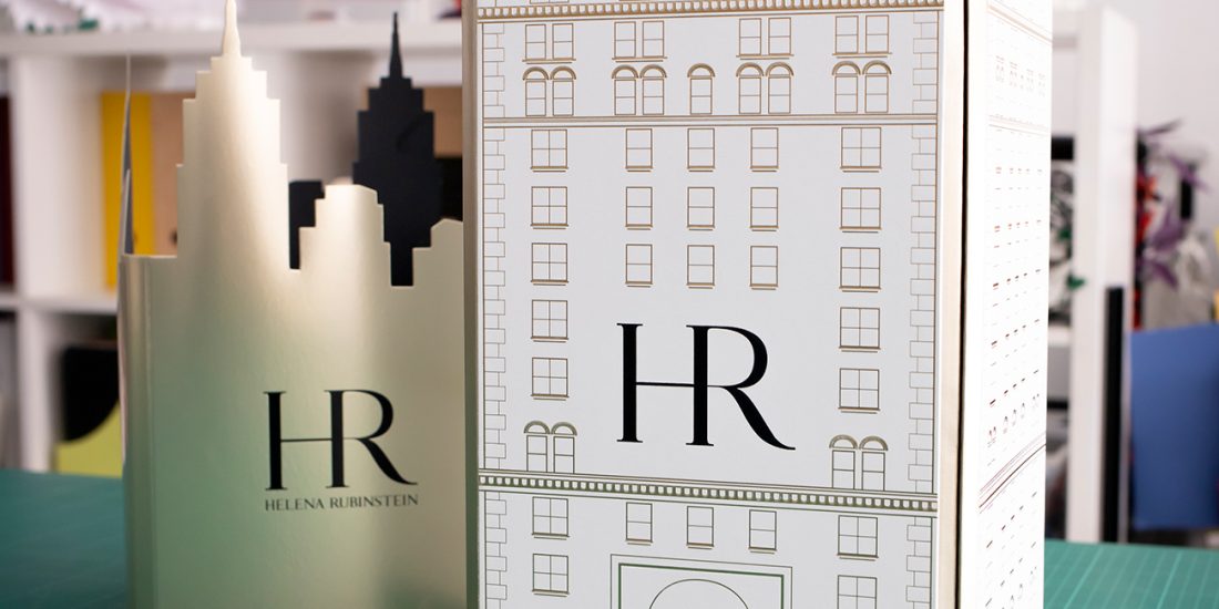 Helena Rubinstein studio design Maud Vantours communication art papier packaging Paris