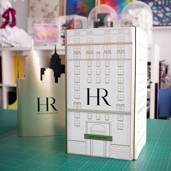 Helena Rubinstein studio design Maud Vantours communication art papier packaging Paris